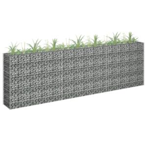 Pood24 gabioon-taimelava, tsingitud teras, 270 x 30 x 90 cm