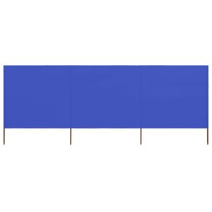 Pood24 tuulekaitse sein 3 paneelist, kangas, 400 x 80 cm, taevasinine