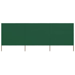 Pood24 tuulekaitse sein 3 paneelist, kangas, 400 x 160 cm roheline