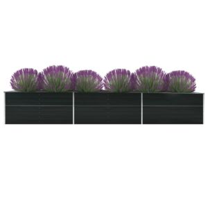 Pood24 taimelava, tsingitud teras, 480 x 80 x 45 cm, antratsiithall