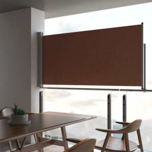 Pood24 lahtitõmmatav terrassi külgsein, 120 x 300 cm, pruun