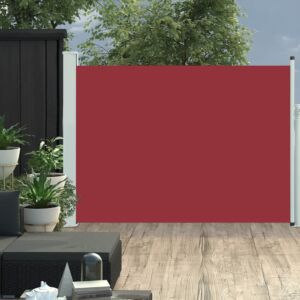 Pood24 lahtitõmmatav terrassi külgsein, 120 x 500 cm, punane