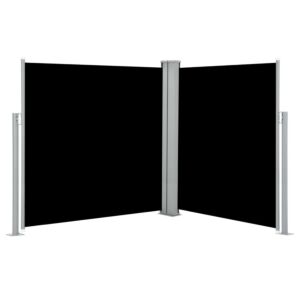 Pood24 lahtitõmmatav külgsein, must, 140 x 600 cm 