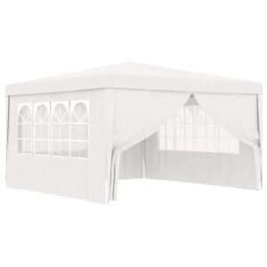 Pood24 professionaalne peotelk külgseintega, 4x4 m, valge 90 g/m²