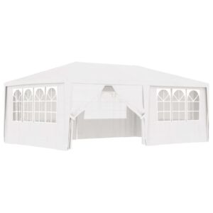 Pood24 professionaalne peotelk külgseintega, 4 x 6 m, valge 90 g/m²