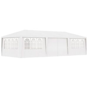 Pood24 professionaalne peotelk külgseintega, 4x9 m, valge 90 g/m²