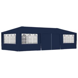 Pood24 professionaalne peotelk külgseintega, 4x9 m, sinine 90 g/m²