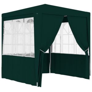 Pood24 professionaalne peotelk külgseintega 2,5x2,5 m roheline 90 g/m²