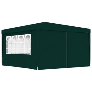 Pood24 professionaalne peotelk külgseintega, 4x4 m, roheline 90 g/m²