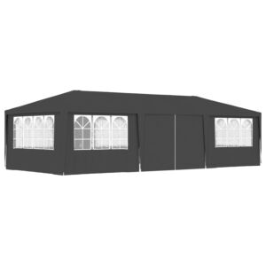 Pood24 professionaalne peotelk külgseintega, 4x9 m, antratsiit 90 g/m²