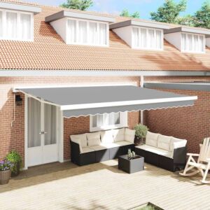 Varikatus Valge 4,5 × 3 m Metall