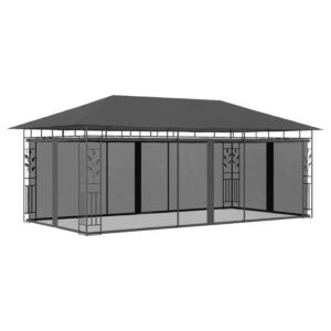Pood24 varjualune sääsevõrguga, 6 x 3 x 2,73 m, antratsiithall