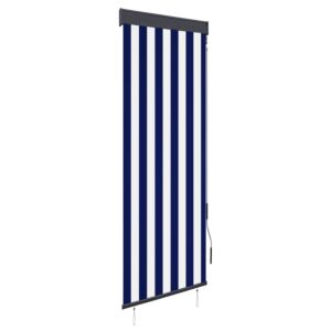 POOD24 Наружная штора 60 x 250 см, бело-синяя