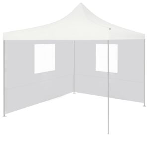 Pood24 professionaalne kokkupandav peotelk 2 seina, 3x3 m, valge teras