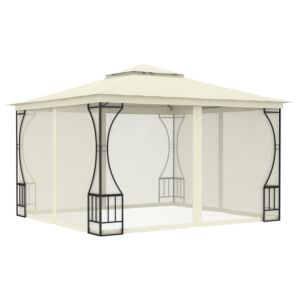 Pood24 kardinatega varikatus, 300 x 300 x 265 cm, kreemjasvalge