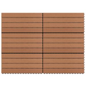 POOD24 Доски WPC 60 x 30 см 6 шт. 1 м² коричневые