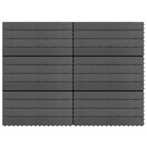 POOD24 Доски WPC 60 x 30 см 6 шт. 1 м² серые
