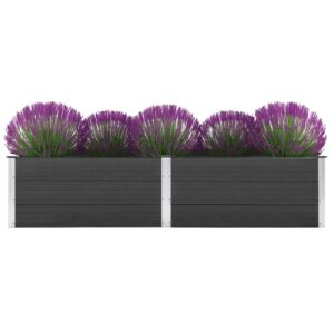 Pood24 aia taimelava 250 x 50 x 54 cm, puidu-plasti segu, hall