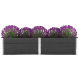 Pood24 aia taimelava 250 x 100 x 54 cm, puidu-plasti segu, hall