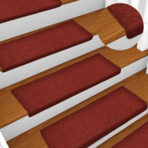 Лестничные коврики POOD24 15 шт, однолетняя техника, 65 x 25 см, красные