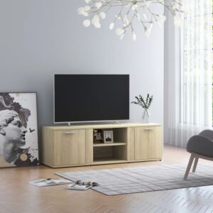 POOD24 тумба под ТВ, дуб Сонома, 120 x 34 x 37 см, ДСП