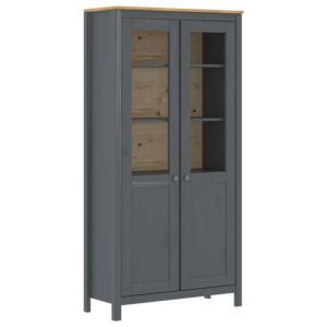 POOD24 витрина "Hill Range", серый, 85 x 37 x 170,5 см, сосна