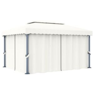 Pood24 varjualune kardinaga 4 x 3 m, kreemjasvalge