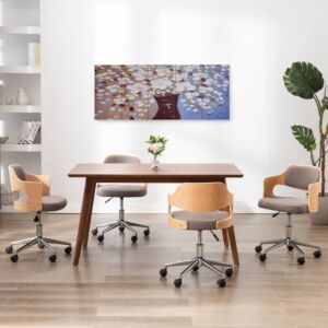 Pood24 seinamaalikomplekt lõuendil, lilled vaasis värviline, 150x60 cm