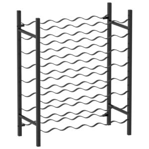 POOD24 металлический винный шкаф на 48 бутылок, черный металл