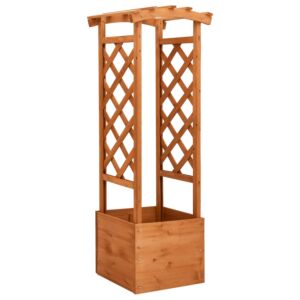 Pood24 võrega taimekast kaarega 49 x 39 x 130 cm, nulupuit