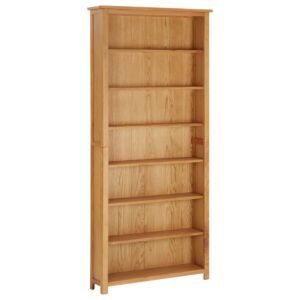 POOD24 Книжный шкаф с 7 полками, 90 x 22,5 x 200 см, дуб