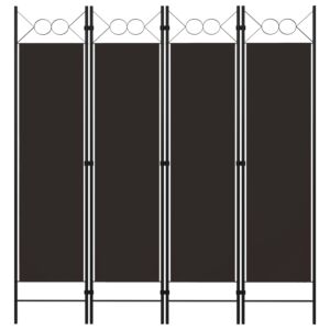 Pood24 4 paneeliga ruumijagaja, pruun, 160 x 180 cm