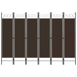 Pood24 6 paneeliga ruumijagaja, pruun, 240 x 180 cm