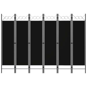 Pood24 6 paneeliga ruumijagaja, must, 240 x 180 cm