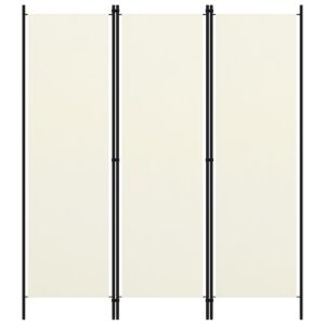 Pood24 3 paneeliga ruumijagaja, kreemjasvalge, 150 x 180 cm