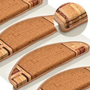 Pood24 коврик для лестниц самоклеящийся 15 шт, бежевый, 65 x 21 x 4 см