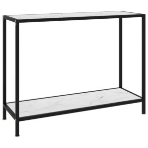 Консольный стол POOD24, белый, 100 x 35 x 75 см, закаленное стекло
