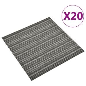 Напольная плитка Pood24 20 шт, 5 м², 50x50 см полосатая антрацит
