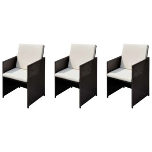 Pood24 Aiatoolid 3 pcs Pruun 56 x 52 x 87 cm Polürooster