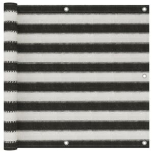 Pood24 rõdusirm HDPE, 90 x 300 cm, antratsiithall ja valge