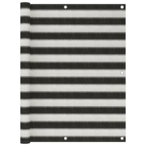 Pood24 rõdusirm HDPE, 120 x 300 cm, antratsiithall ja valge