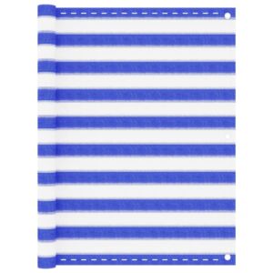 Pood24 rõdusirm, sinine ja valge, 120 x 500 cm, HDPE