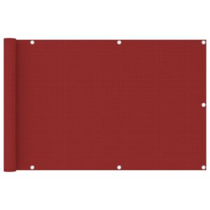 Pood24 rõdusirm, punane, 90 x 400 cm, HDPE