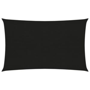 Pood24 päikesepuri 160 g/m² must, 5 x 7 m, HDPE
