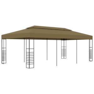Pood24 varjualune 6 x 3 x 2,7 m pruunikashall 180 g/m²