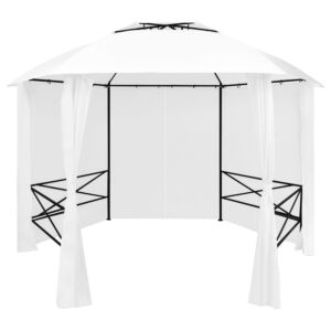 Pood24 varikatus kardinatega 360 x 312 x 265 cm valge 180 g/m²