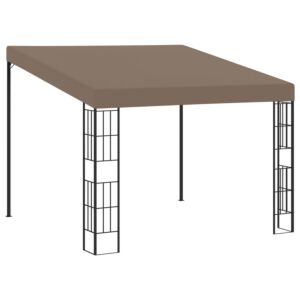 Pood24 seinale kinnitatav varjualune 3 x 3 m, pruunikashall, kangas