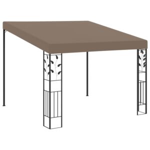 Pood24 seinale kinnitatav varjualune 3 x 3 x 2,5 m, pruunikashall
