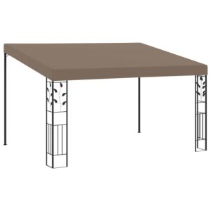 Pood24 seinale kinnitatav varjualune 4 x 3 x 2,5 m, pruunikashall