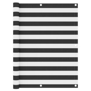 Pood24 rõdusirm, antratsiithall ja valge, 120 x 300 cm, oxford-kangas